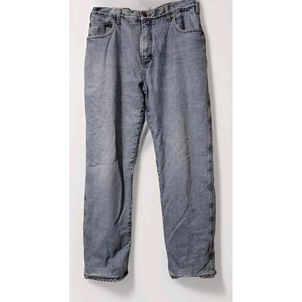 Guide Gear Jeans Mens 42‎ x 34 Blue Denim Fleece. Thinsulate Lined  Straight Leg